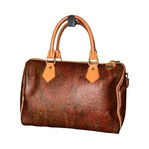 ETRO SPEEDY Duffle Paisley Pattern- Leather - Italian